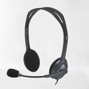 Logitech H111 Wired On Ear Headphones With Mic Black